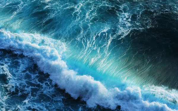 blue waves wallpaper 2880x1800