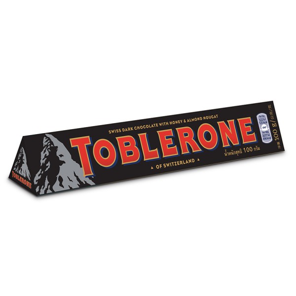 Socola Đen Toblerone Mật Ong Hạnh Nhân 100g (Thụy Sĩ)