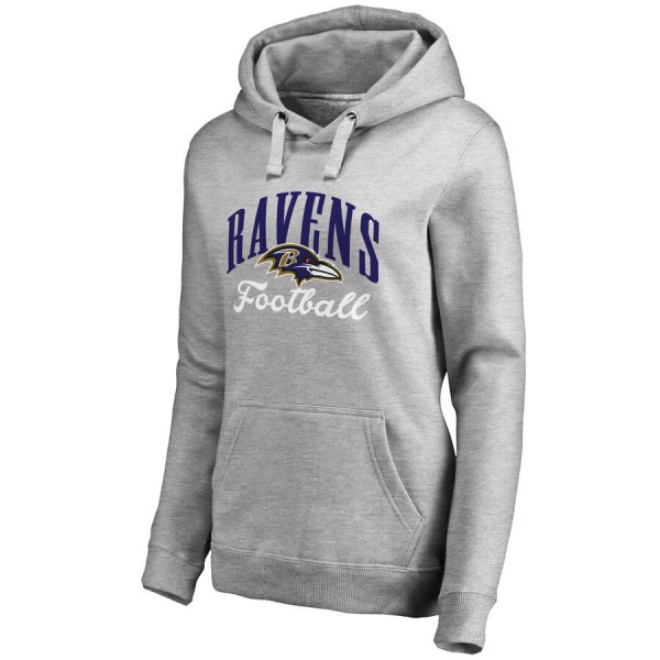 NFL Pro Line by Fanatics Branded Baltimore Ravens Women s Heathered Gray Victory Script Plus Size Pu
