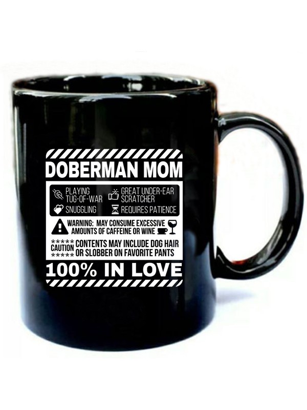 100% In Love Doberman Mom Funny Dog