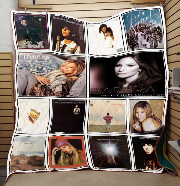 T000141 Mock up Barbra Streisand Quilt Blanket